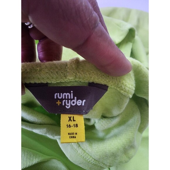 Rumi + Ryder Hoodie Boys XL (16-18) Wild Lime Kangaroo Pocket Stitch Fix - Picture 4 of 8